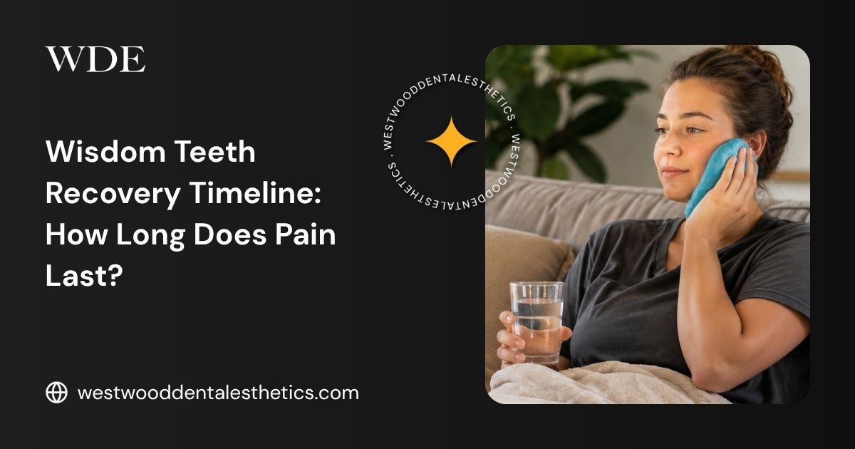 Person applying a cold pack to their cheek while recovering at home after wisdom teeth removal, illustrating common post-extraction pain managemen